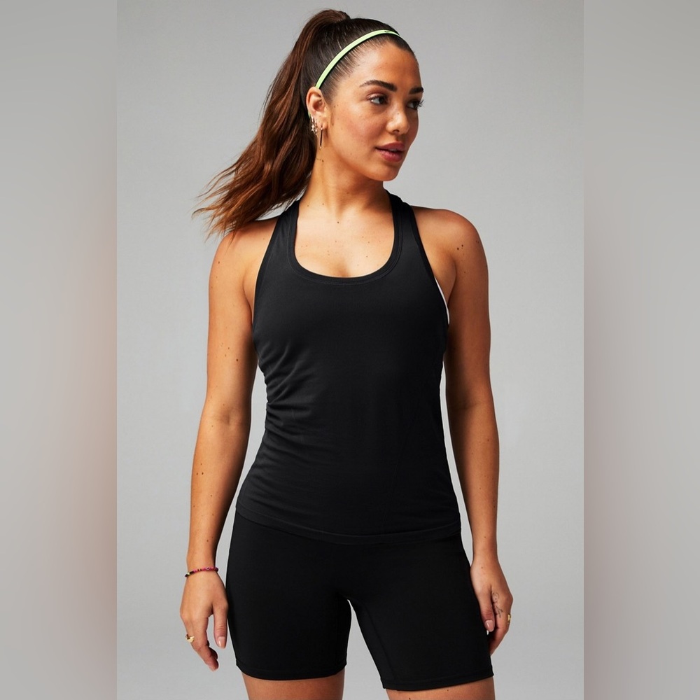 🌻3X HP🌻Fabletics Feather Tech Racerback Tank, Black, XS - NWT